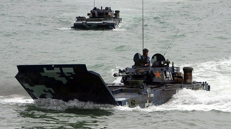 Китайские боевые машины морской пехоты ZBD 05