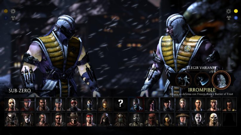 Выбор бойцов в мортал комбат 10