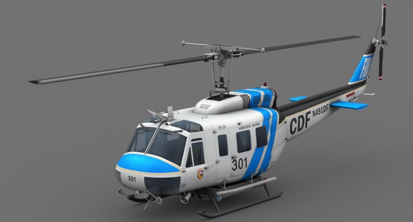 Спасательный вертолёт uh1