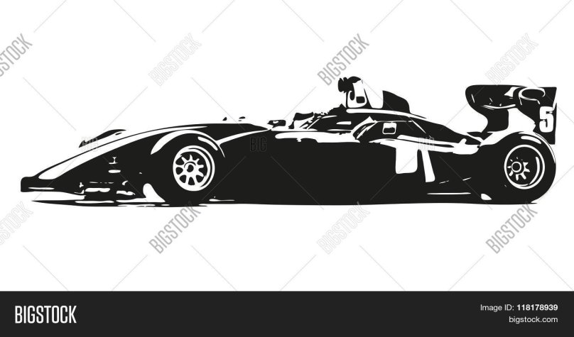 Силуэт гоночного болида