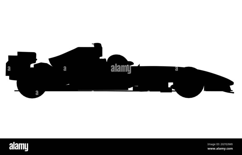 Силует гоночного грузовика