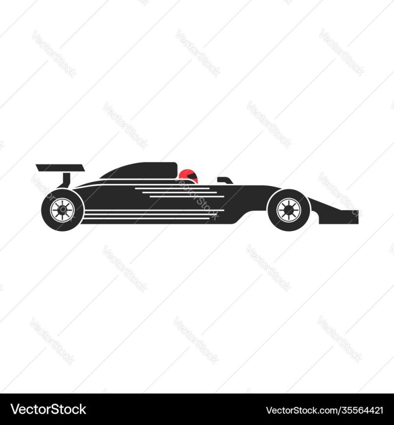 Гонщик силуэт