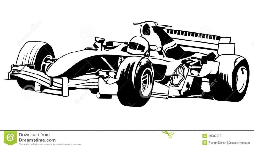 Болид формулы 1 вектор