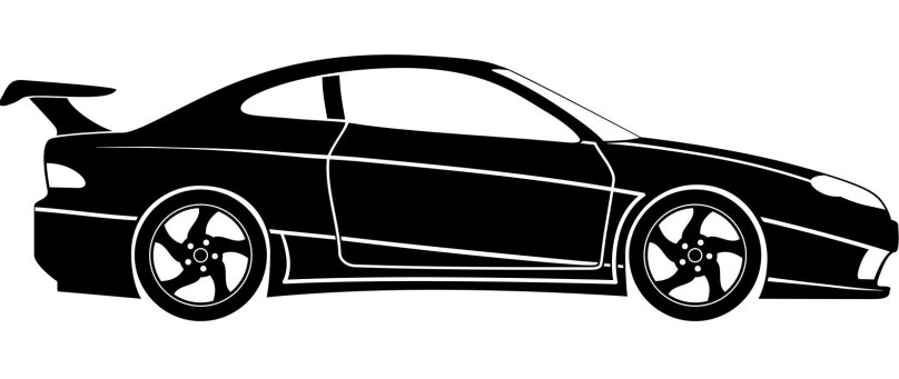 Силуэт машины сбоку