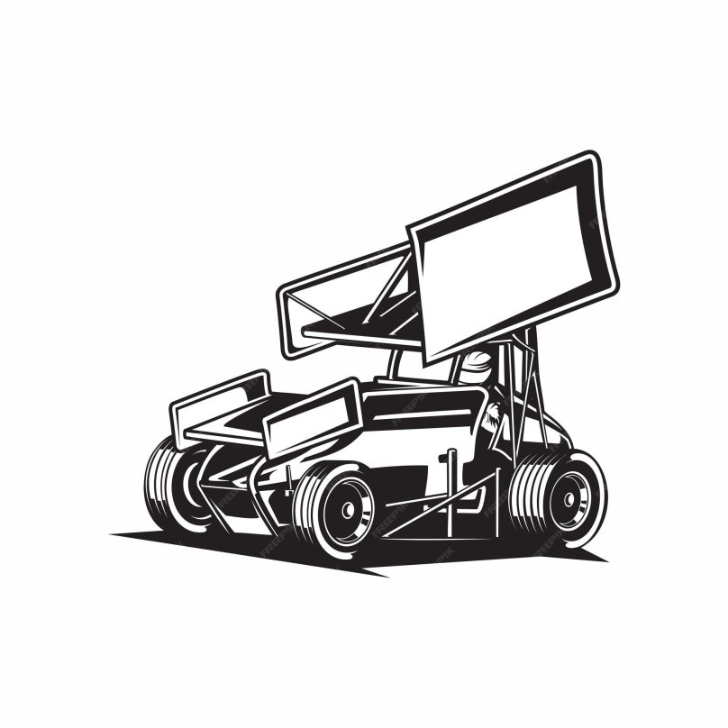 Силуэт автогонок