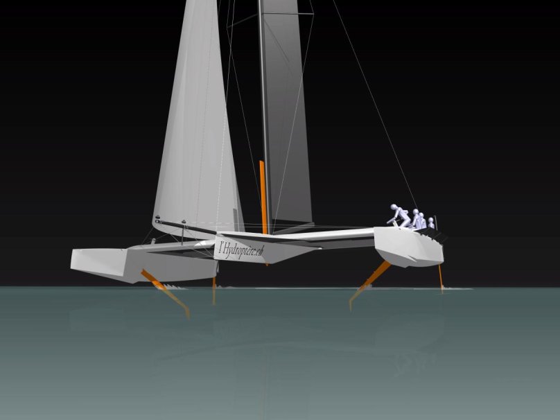 Парусная яхта тримаран