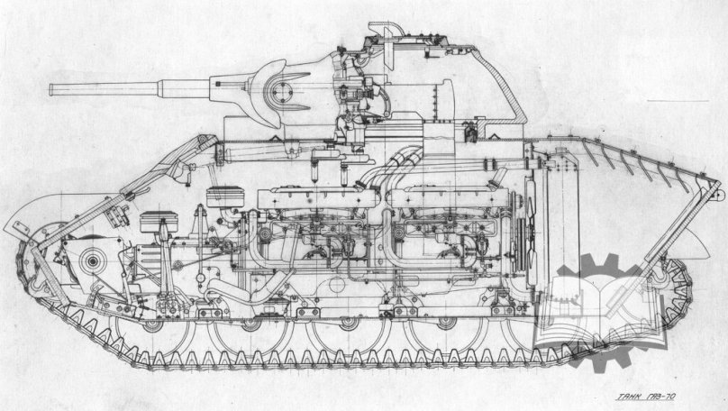 Двигатель танка т 70