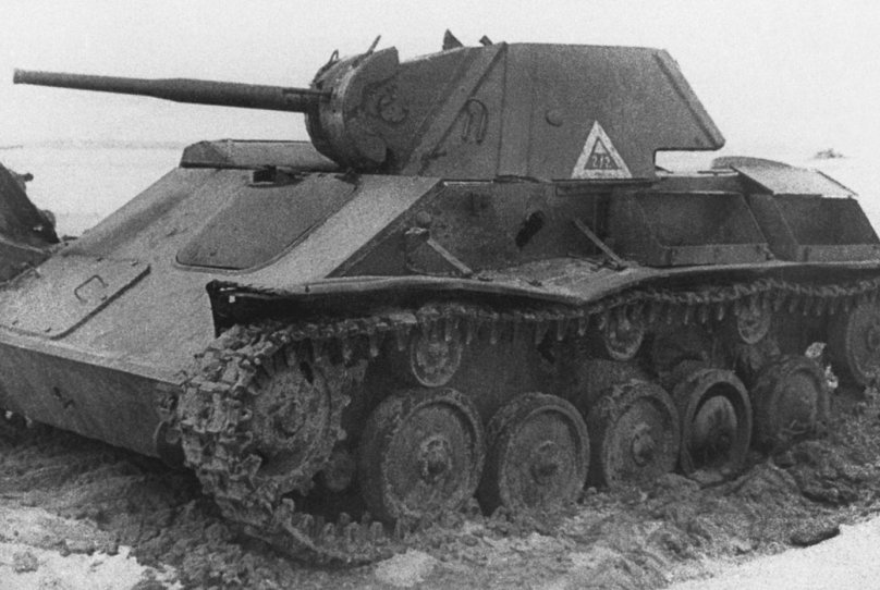 Подбитый т-70