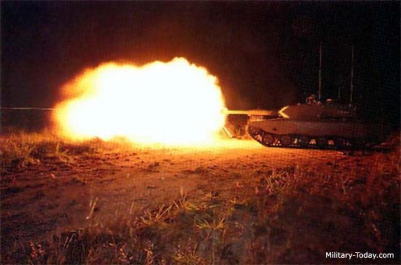 Ночные стрельбы с танка