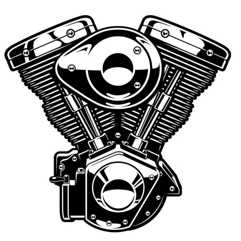 Двигатель Харлей Дэвидсон вектор