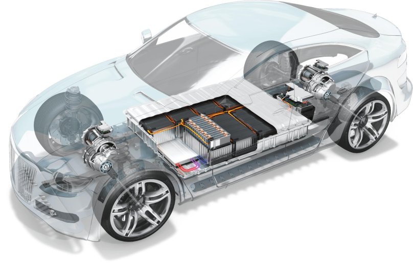 Электромобиль в разрезе