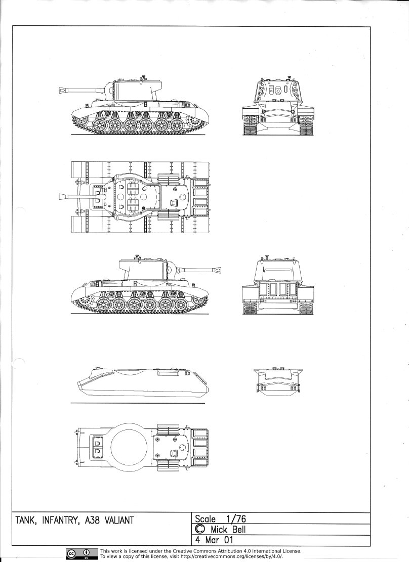Пехотный танк Вэлиант а 38