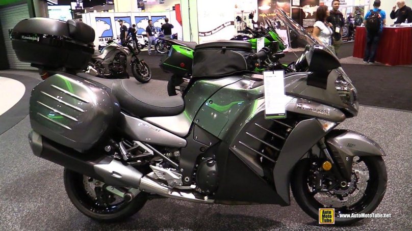 Мото Кавасаки concours с прицепом Drive