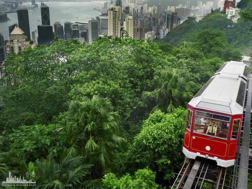 Гонконг фуникулер пик Виктория