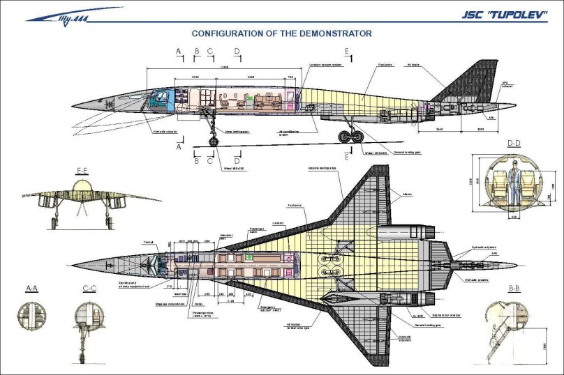 Ту 160 схема самолета