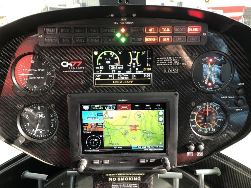 Панель приборов Heli