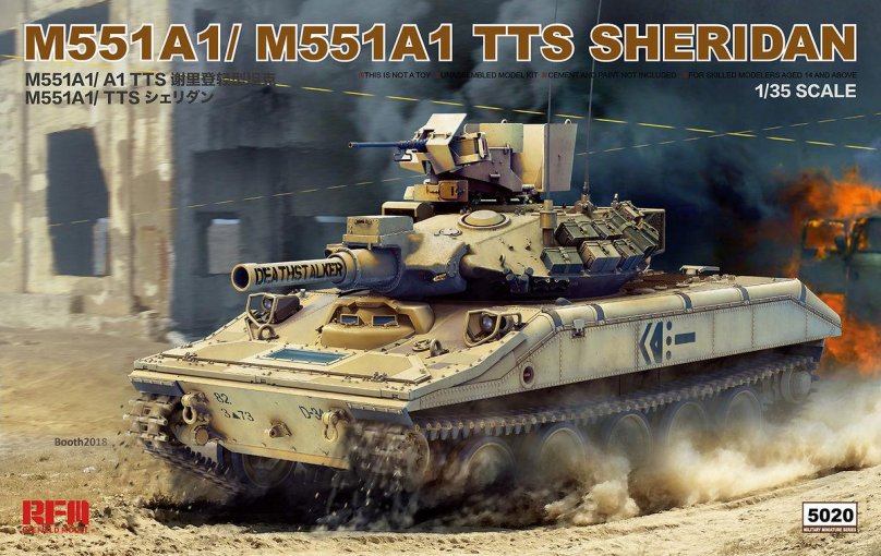 M551a1/m551a1 TTS Sheridan Rye field model RFM 1/35