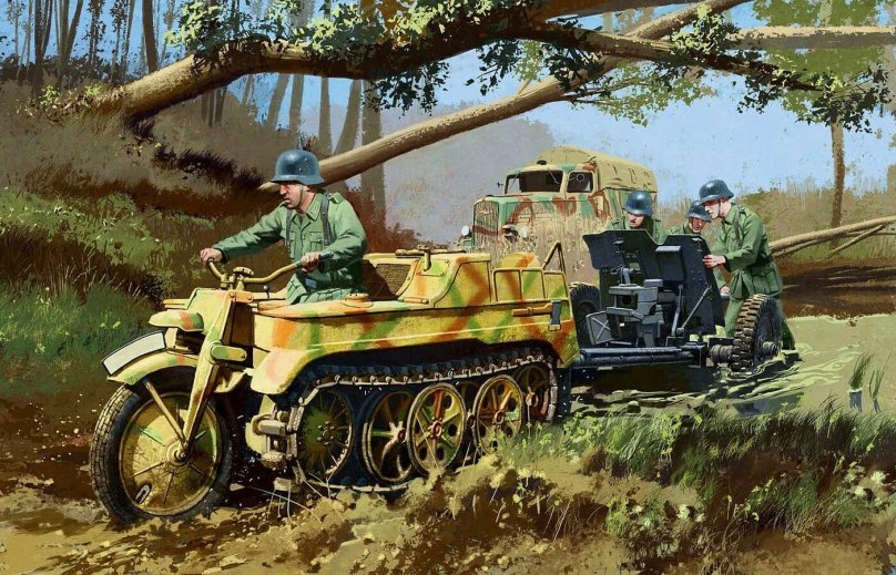 Kettenkrad HK 101 модель 1/35
