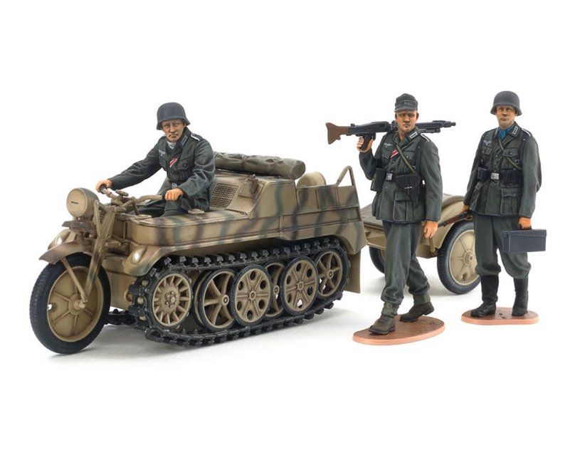 Tamiya 35377 SDKFZ 2 Kettenkraftrad немецкий гусеничный мотоцикл 1/35