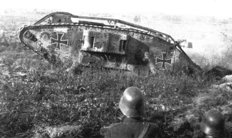 Первая мировая война танк Марк трофейный Марк