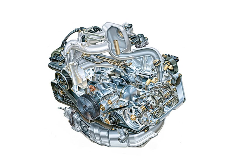 Оппозитный мотор Субару 2,5