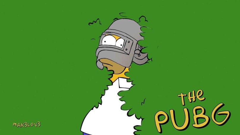 Гомер симпсон в кустах