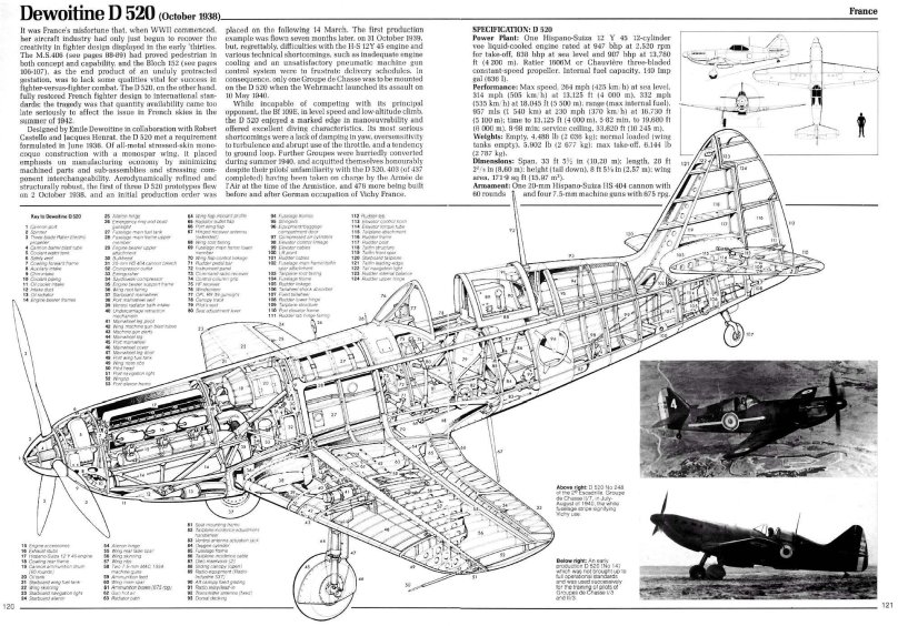 Dewoitine d.520 чертеж