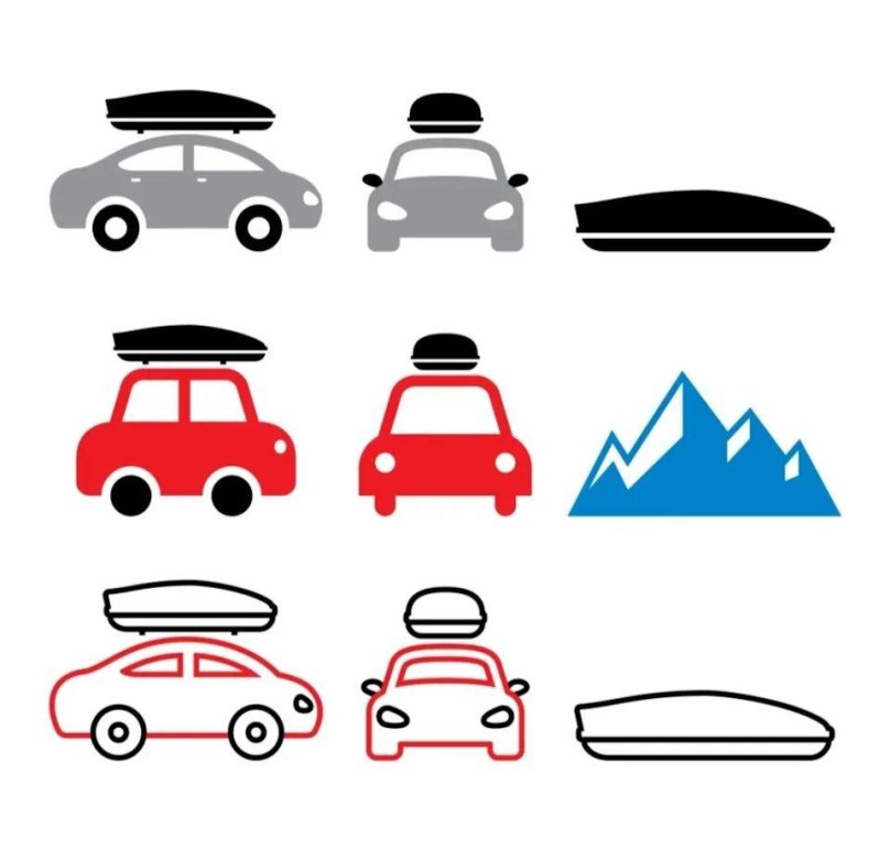 Машина с багажником иконка