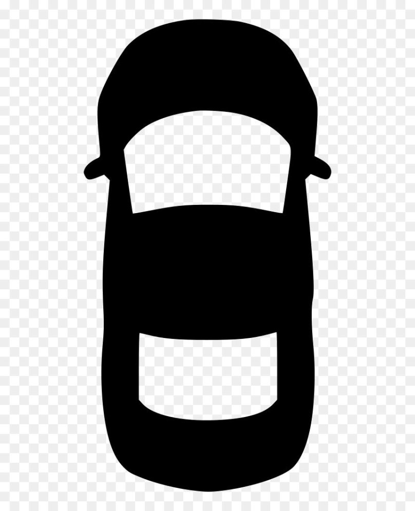 Машина вид сверху силуэт