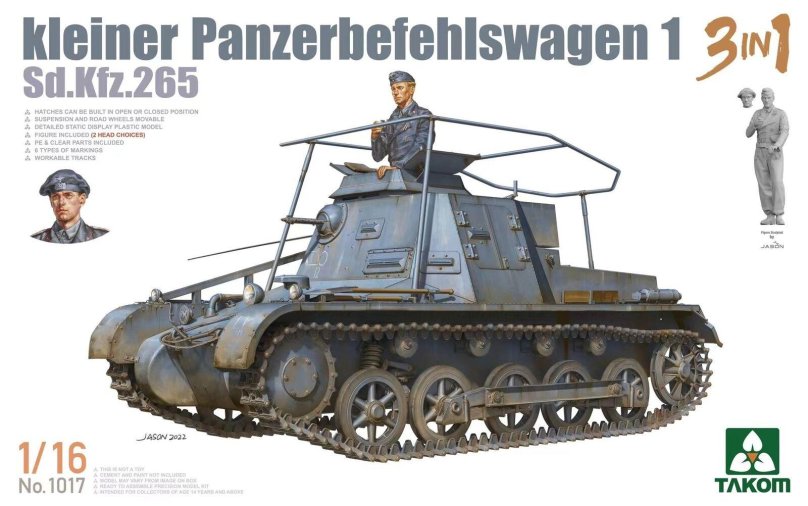 Сборная модель SD.KFZ.265 kleiner Panzerbefehlswagen 1