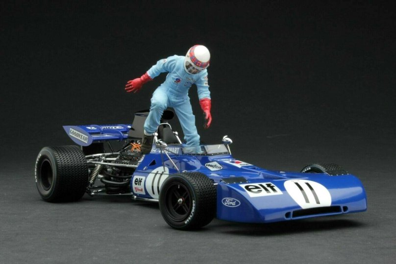 Exoto 1/18 масштаб литья под давлением 97020 Tyrrell Ford 003 f1 Джеки Стюарт #2