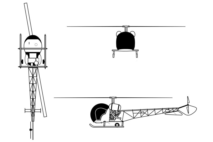 Bell model 47 "Sioux".