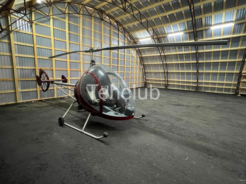 Вертолет двухместный с круглой кабиной
