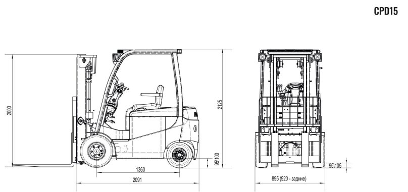 Вилочный погрузчик JAC cpd30
