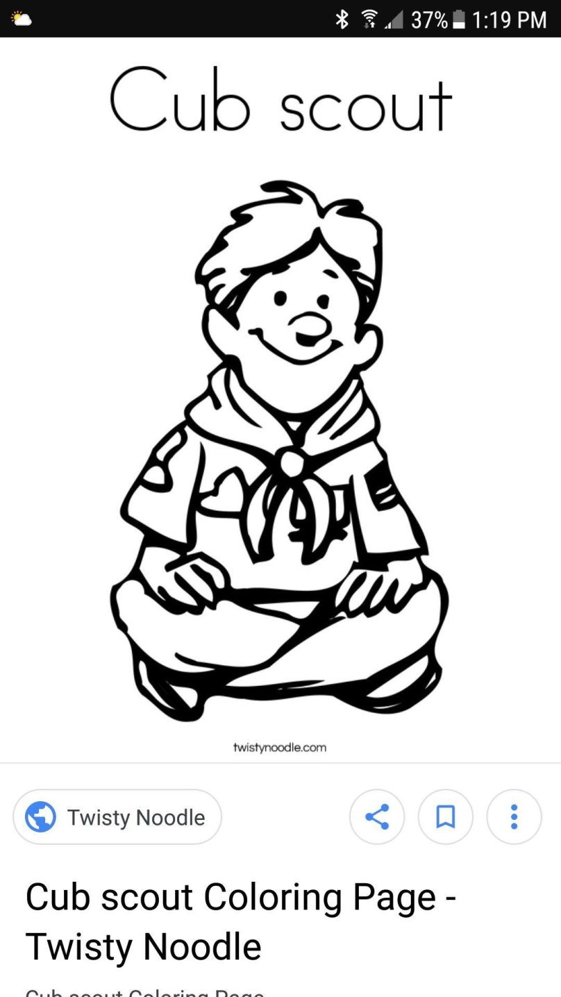 Раскраска Скаут