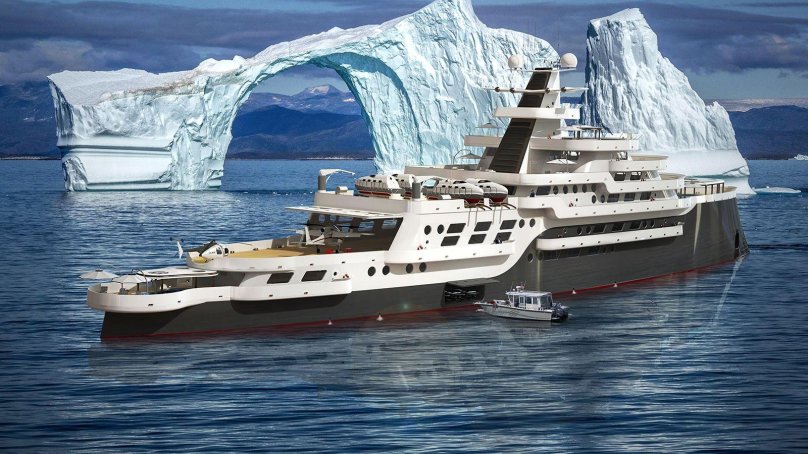 Концепт мегаяхты Океанко