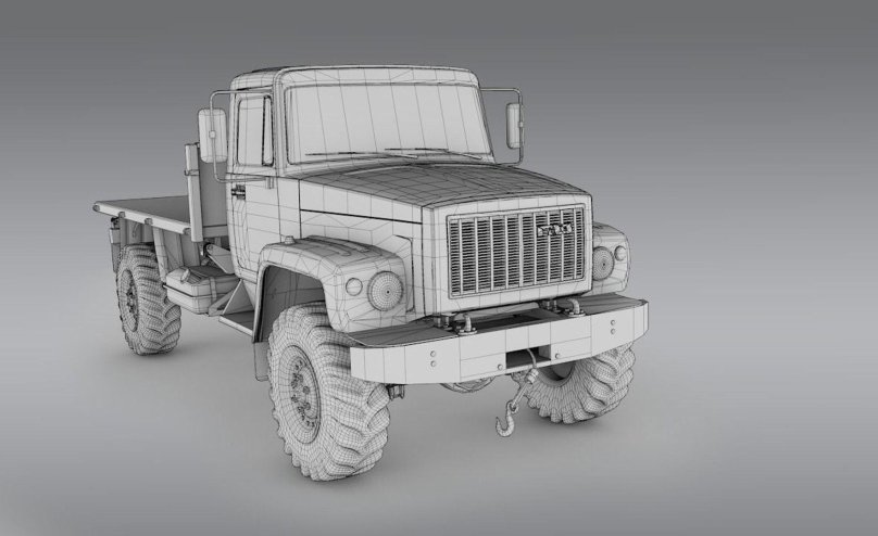 Gaz 3308 Sadko 3d модель
