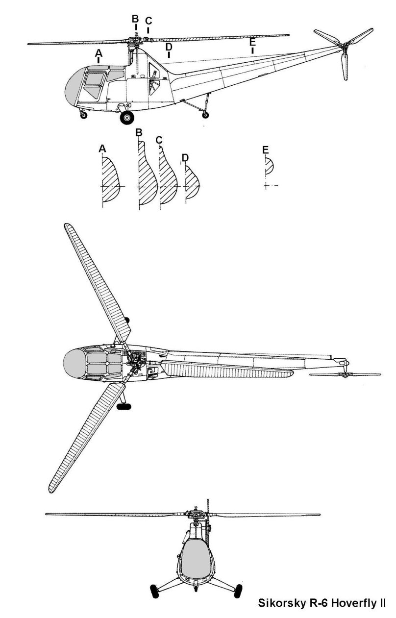 Сикорский Ch-54 чертеж