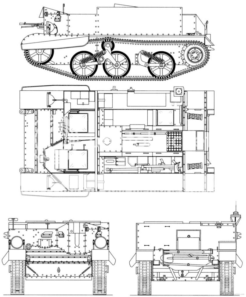Бронетранспортер универсал Карриер чертежи