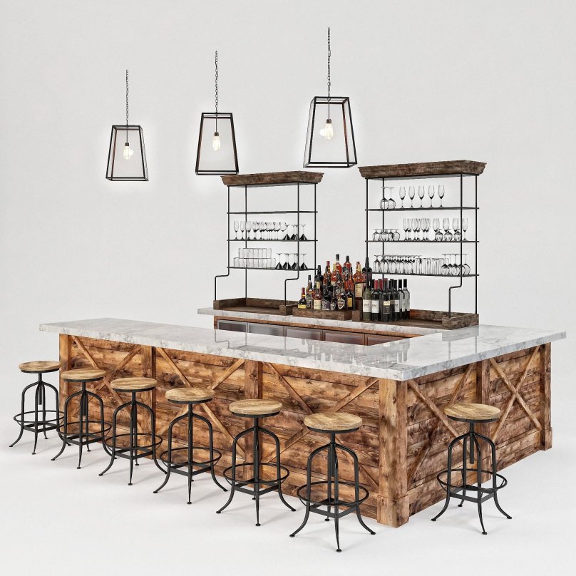 Барная стойка 3дд