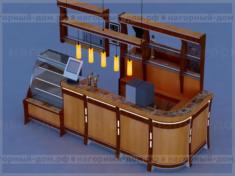 3d модель барной стойки архикад