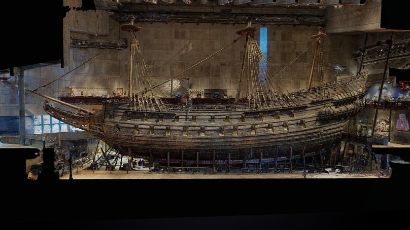 Шведский корабль vasa в музее