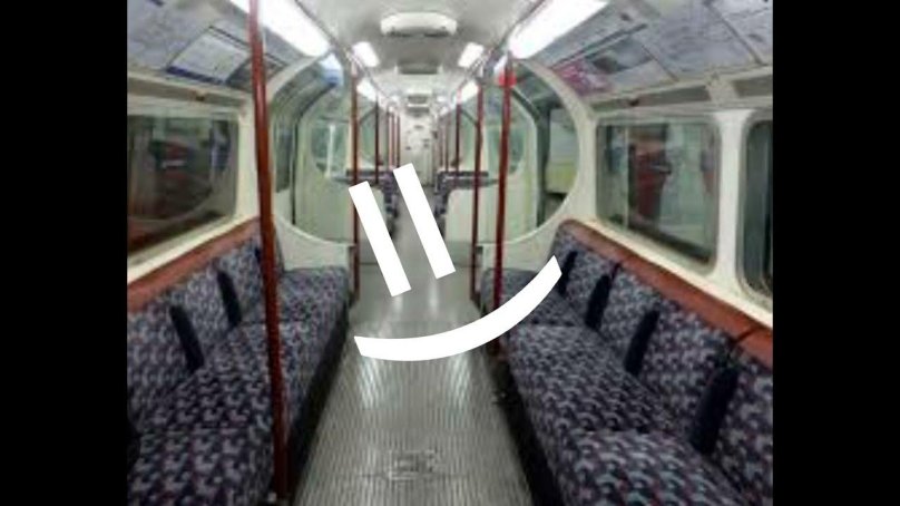 London tube Train inside