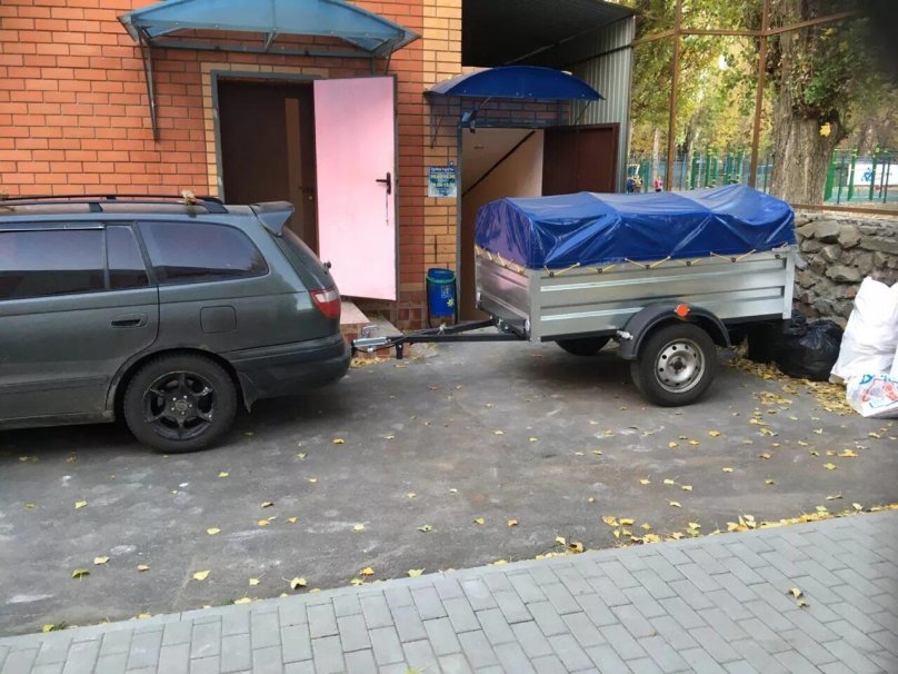 Тойота Калдина с прицепом