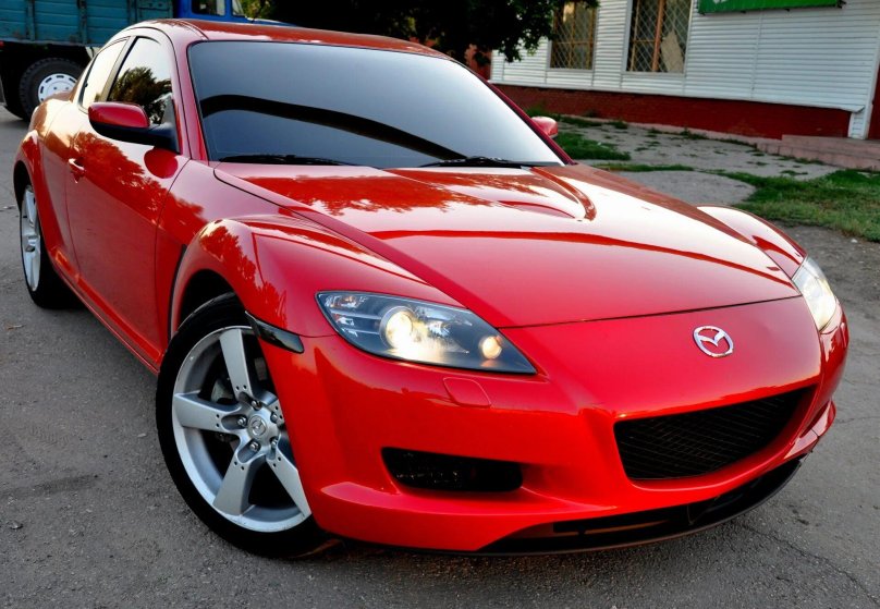 Мазда rx8 красная