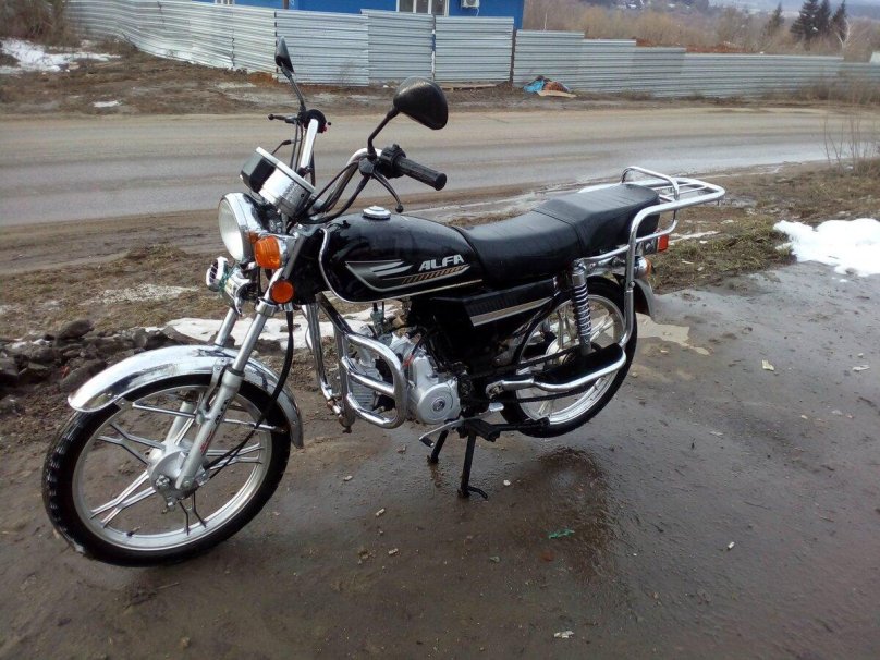 Мотоцикл Альфа Racer 110 черный