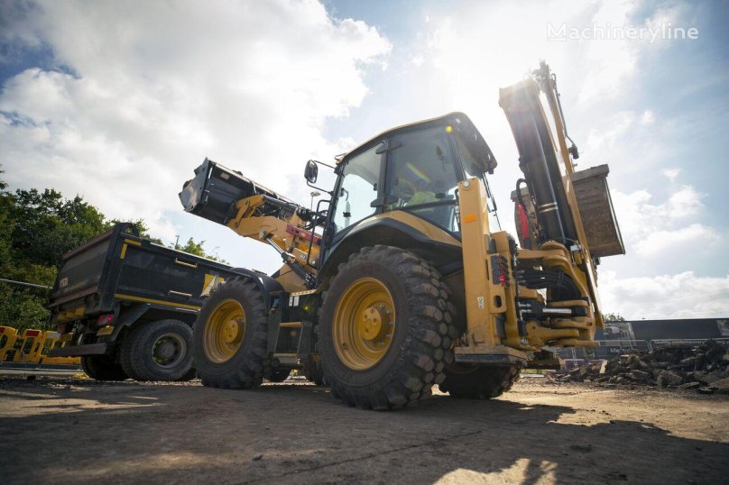 Cat 444 экскаватор погрузчик