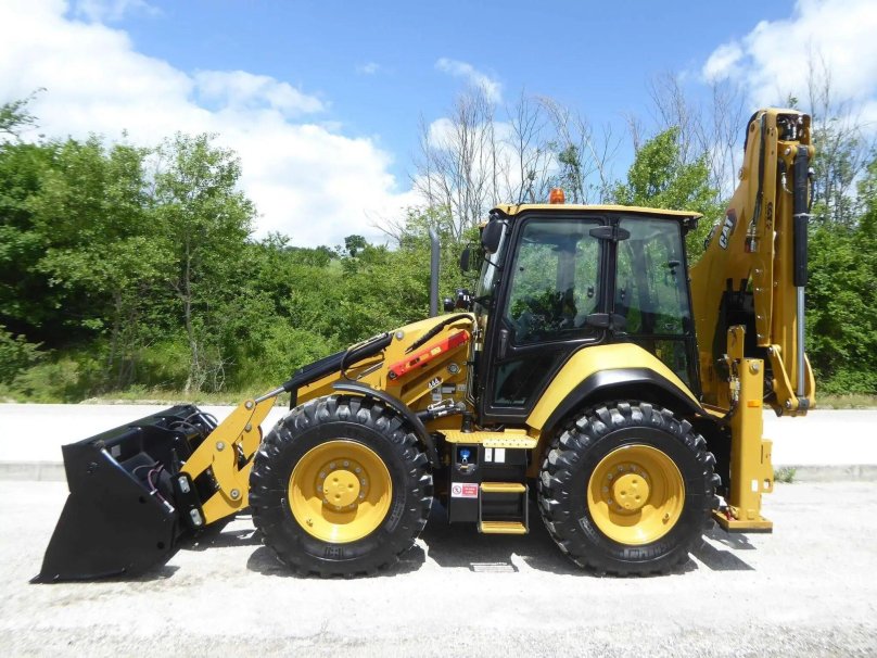 Cat 444 экскаватор погрузчик