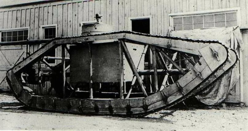 Танк-скелет Абердинского полигона.