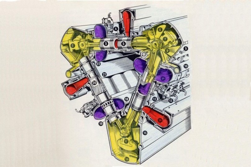 Дельтообразный двигатель